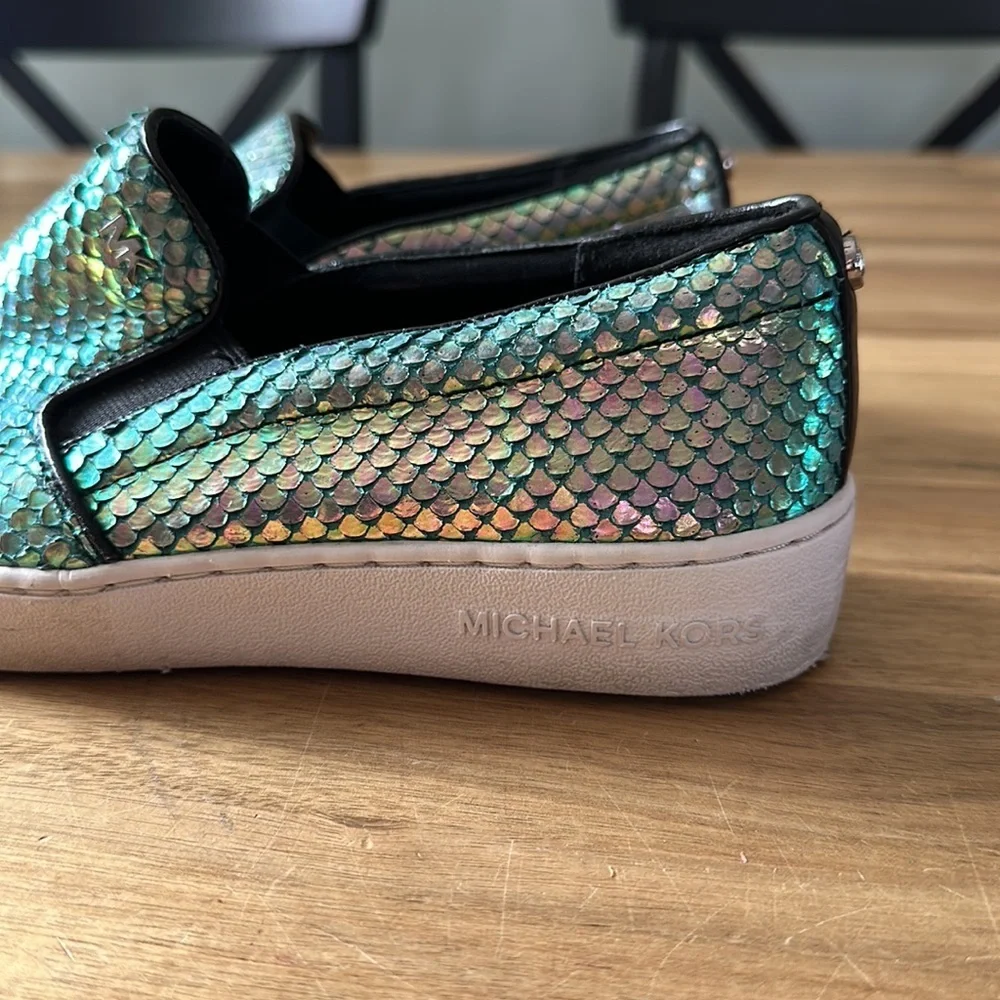 MICHAEL KORS Keaton iridescent sneakers